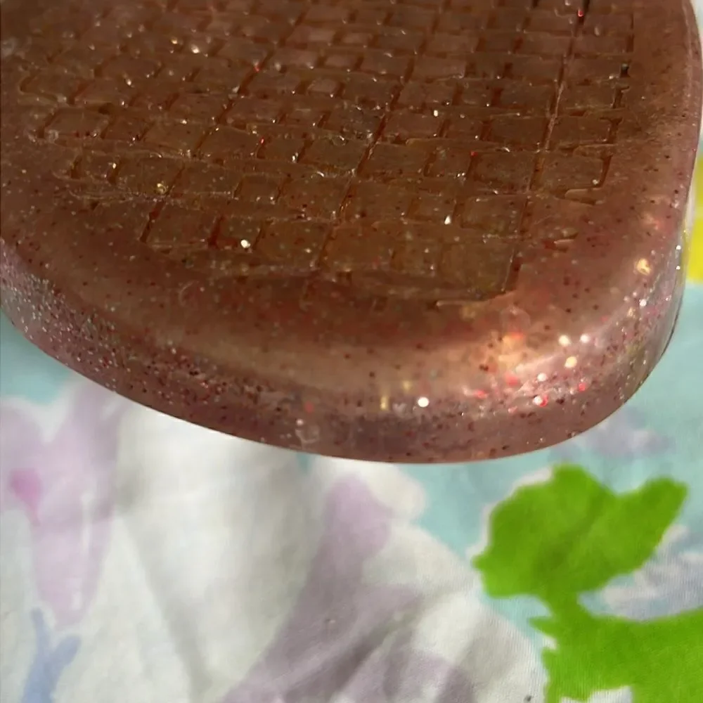 Kate Spade Jelly Slides Glitter Pink Flower - 8
